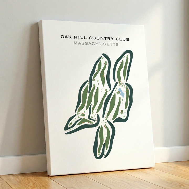 Oak Hill Country Club, Massachusetts - Printed Golf Courses