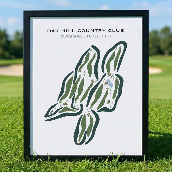 Oak Hill Country Club, Massachusetts - Printed Golf Courses