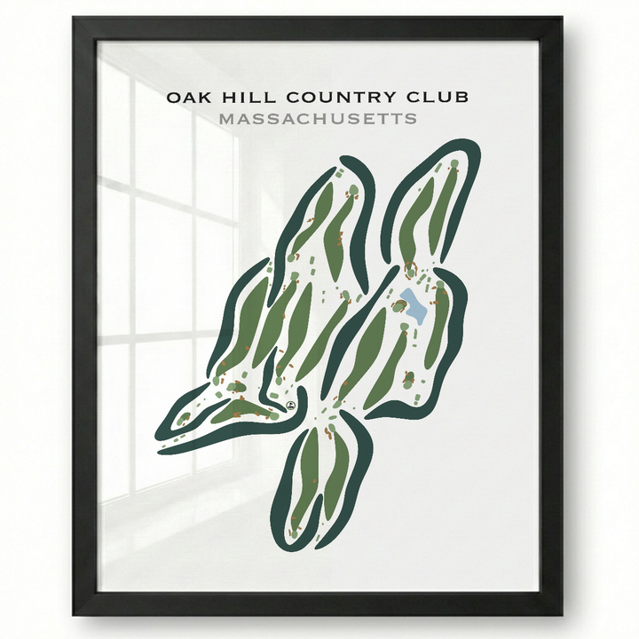 Oak Hill Country Club, Massachusetts - Printed Golf Courses