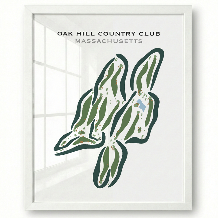 Oak Hill Country Club, Massachusetts - Printed Golf Courses