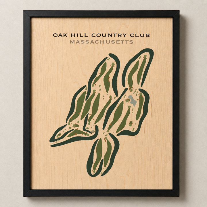 Oak Hill Country Club, Massachusetts - Printed Golf Courses