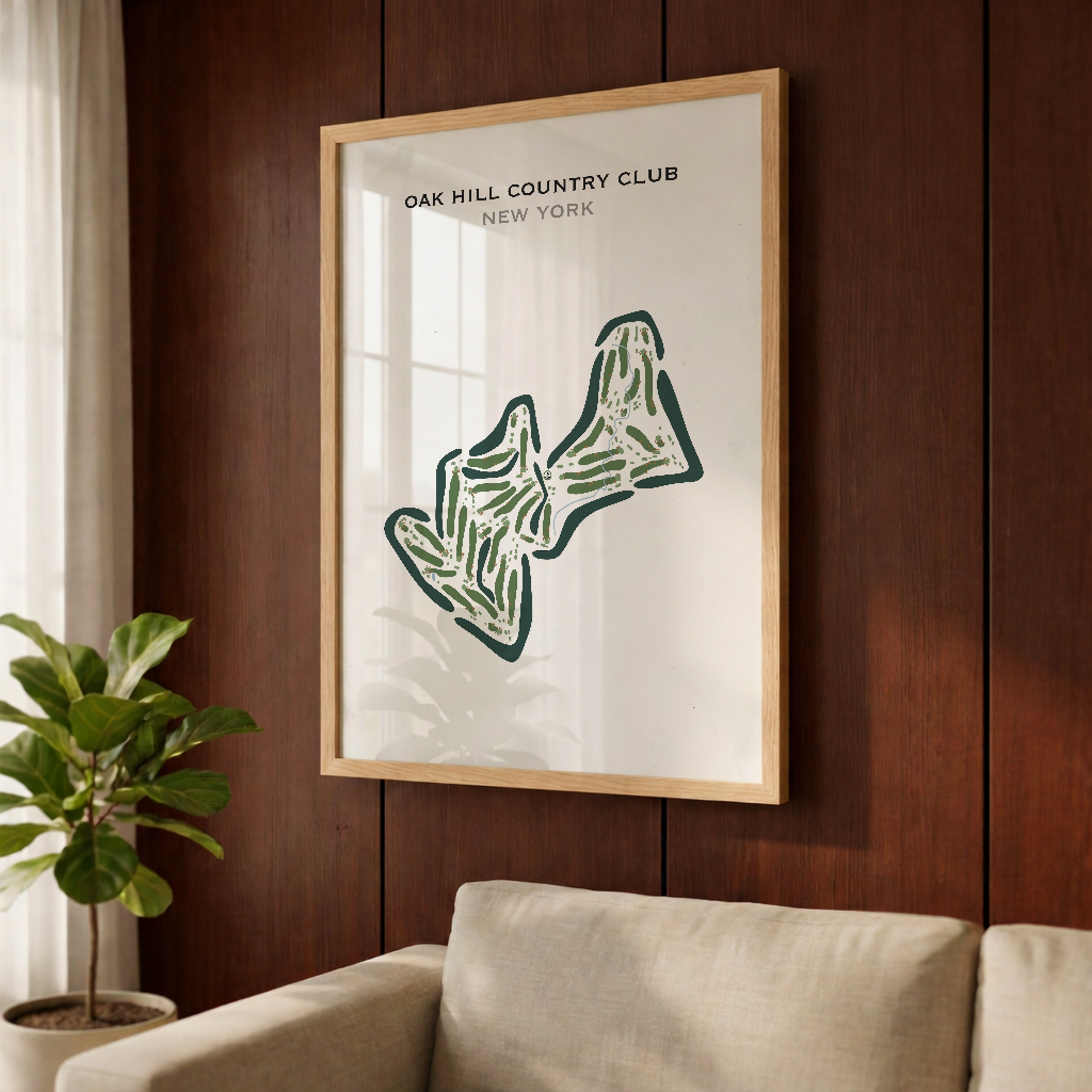 Oak Hill Country Club, New York - Printed Golf Course