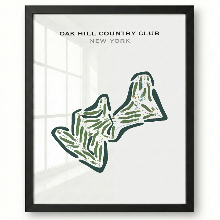 Oak Hill Country Club, New York - Printed Golf Course