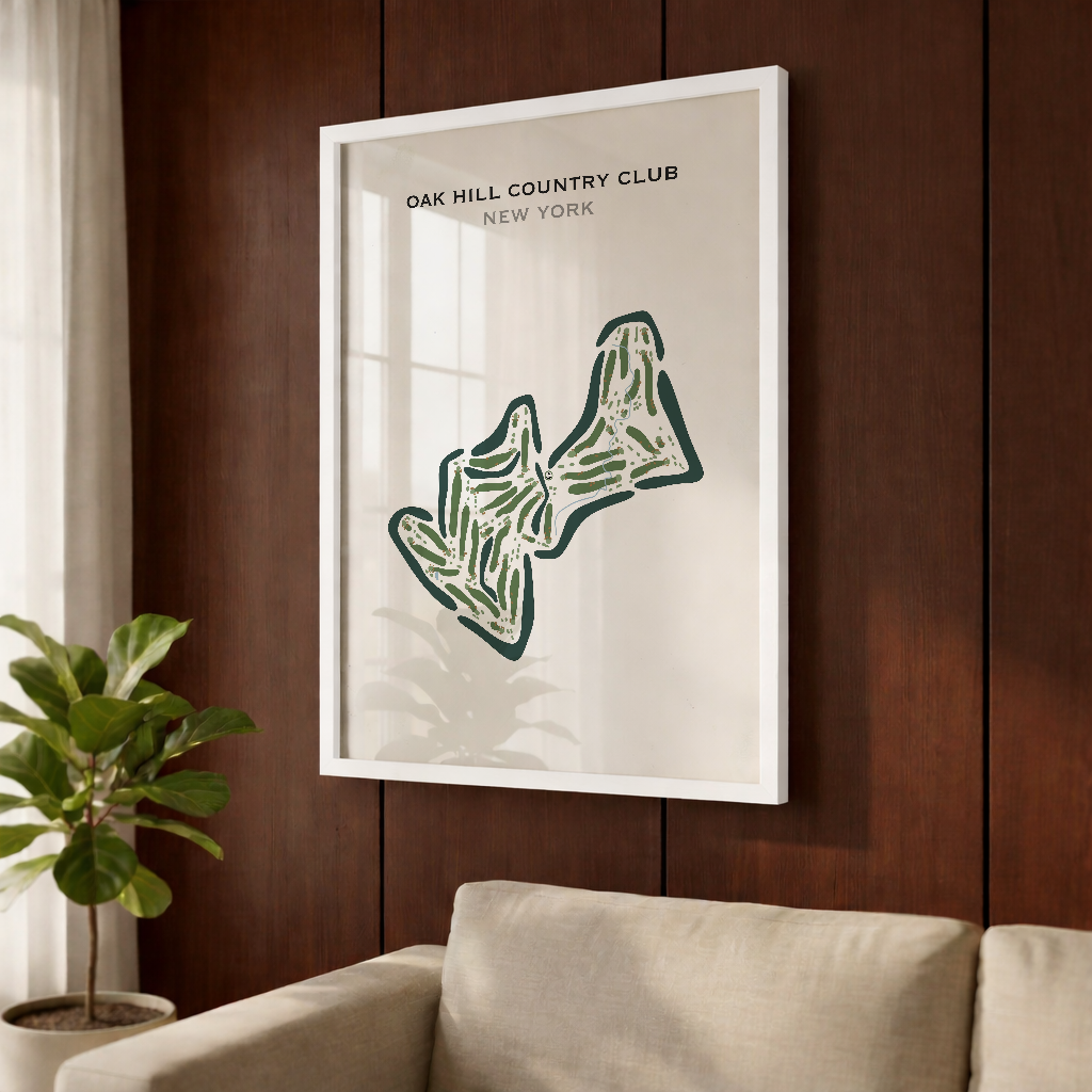 Oak Hill Country Club, New York - Printed Golf Course