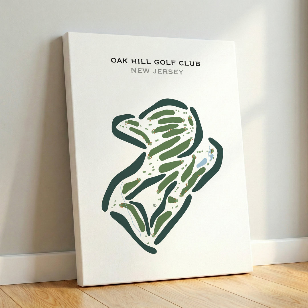 Oak Hill Golf Club, New Jersey - Printed Golf Course