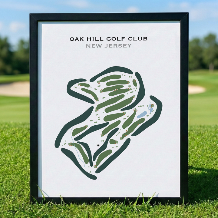 Oak Hill Golf Club, New Jersey - Printed Golf Course