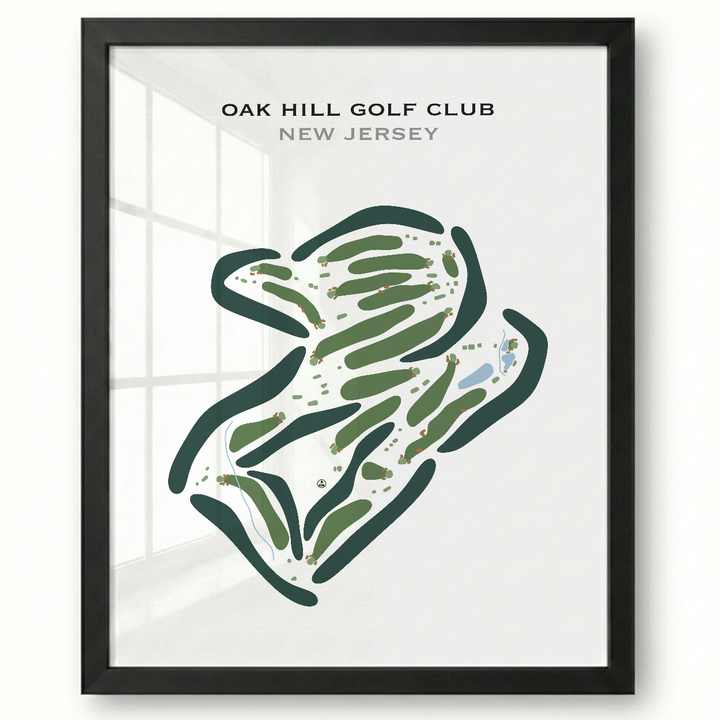 Oak Hill Golf Club, New Jersey - Printed Golf Course