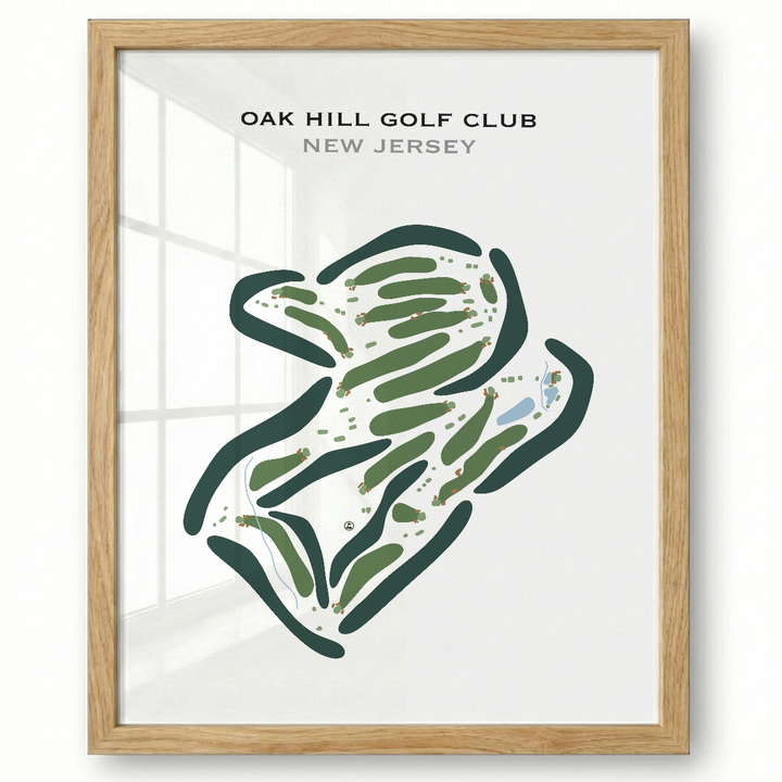 Oak Hill Golf Club, New Jersey - Printed Golf Course