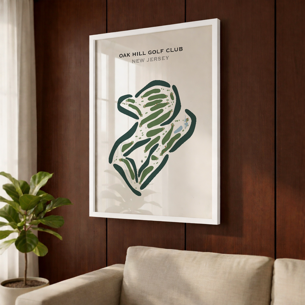 Oak Hill Golf Club, New Jersey - Printed Golf Course