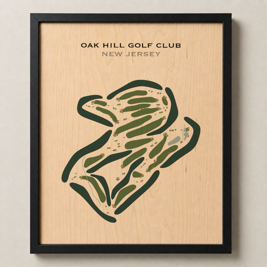Oak Hill Golf Club, New Jersey - Printed Golf Course