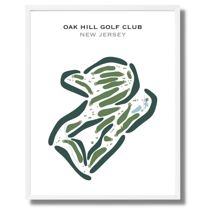 Oak Hill Golf Club, New Jersey - Printed Golf Course