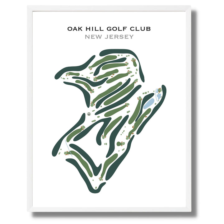 Oak Hill Golf Club, New Jersey - Printed Golf Course