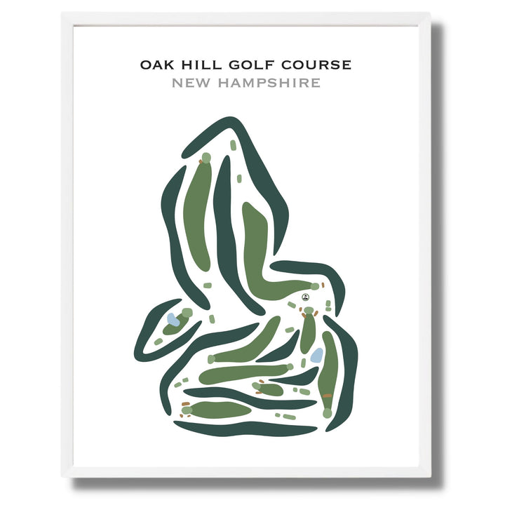 Oak Hill Golf Course, New Hampshire - Printed Golf Courses