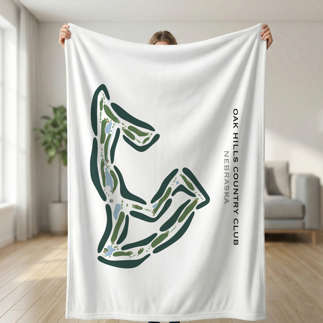 Oak Hills Country Club, Nebraska - Printed Golf Courses