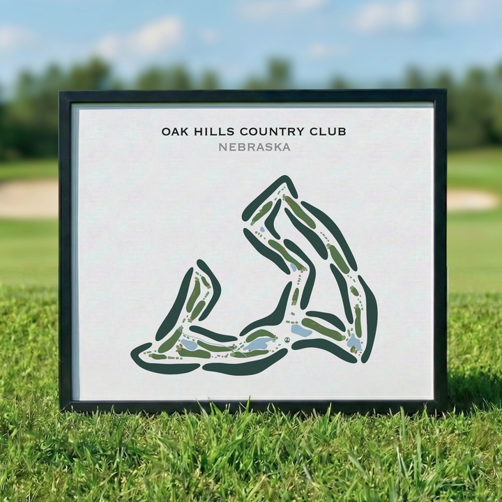 Oak Hills Country Club, Nebraska - Printed Golf Courses