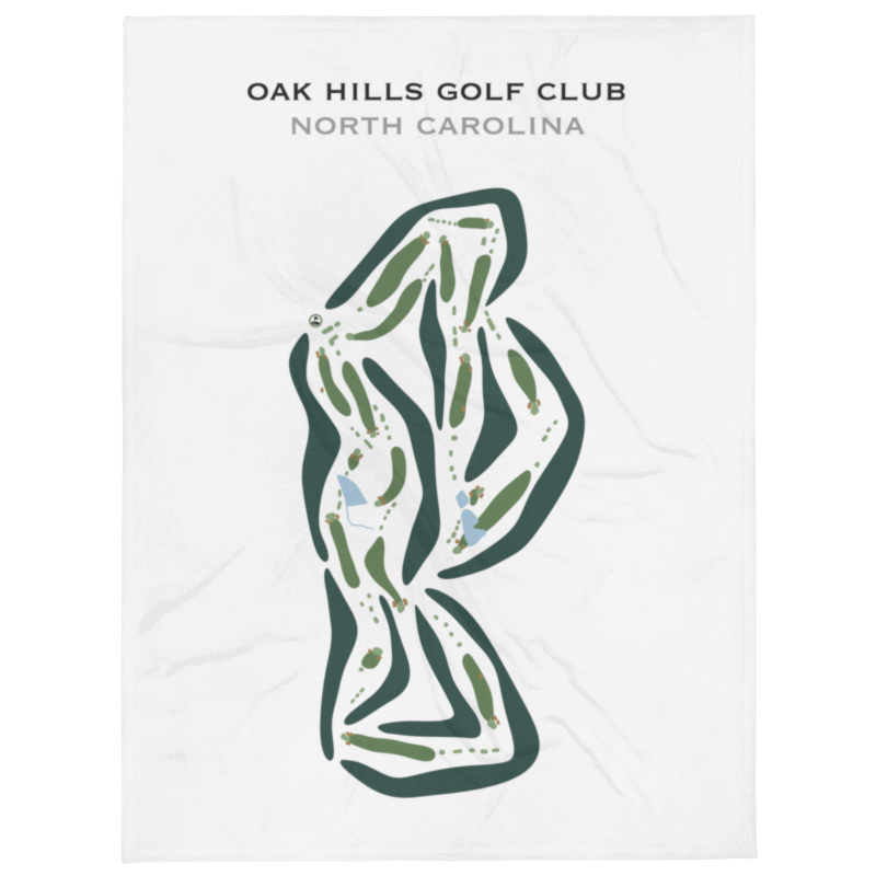 Oak Hills Golf Club, North Carolina - Printed Golf Courses