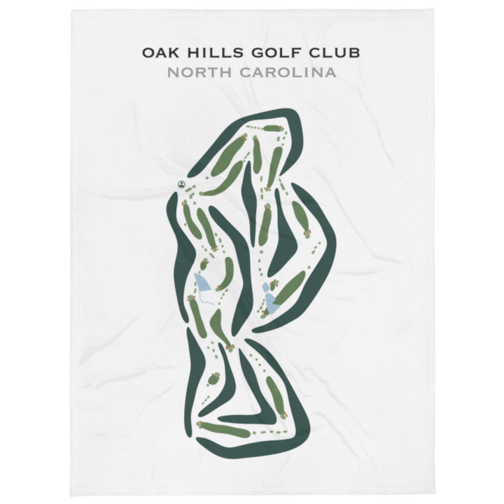 Oak Hills Golf Club, North Carolina - Printed Golf Courses