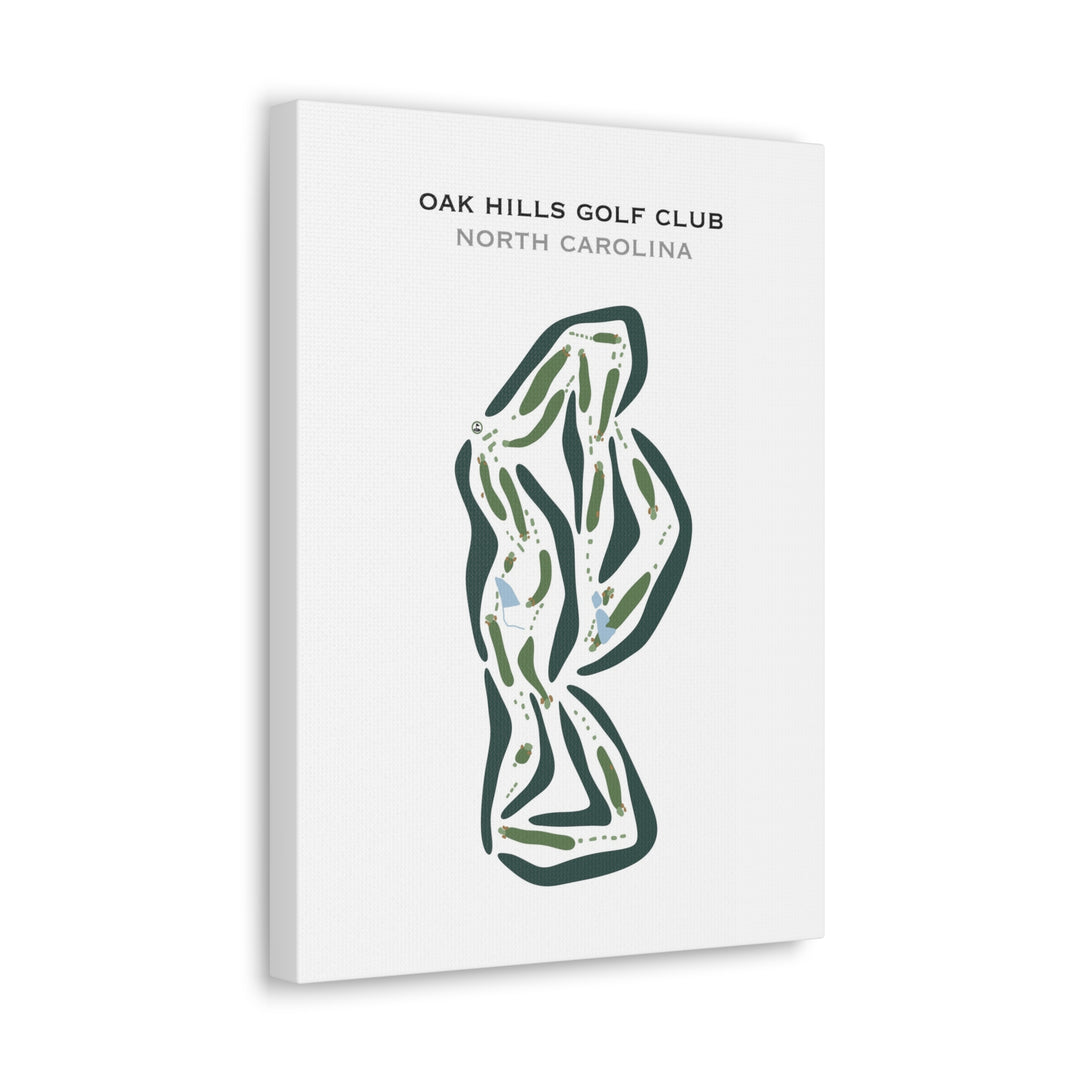 Oak Hills Golf Club, North Carolina - Printed Golf Courses