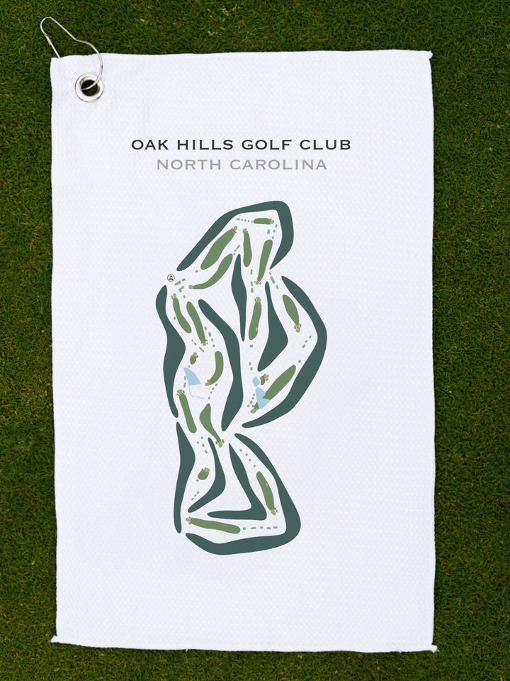 Oak Hills Golf Club, North Carolina - Printed Golf Courses