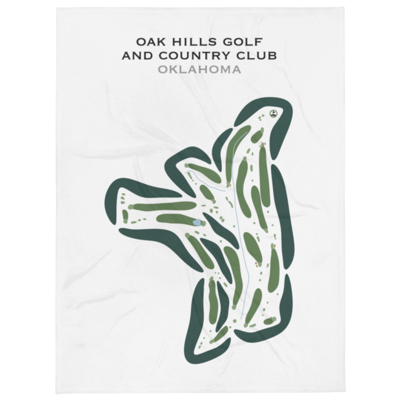 Oak Hills Golf & Country Club, Oklahoma - Printed Golf Courses