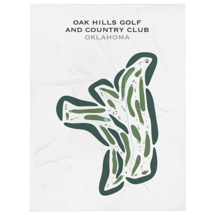 Oak Hills Golf & Country Club, Oklahoma - Printed Golf Courses