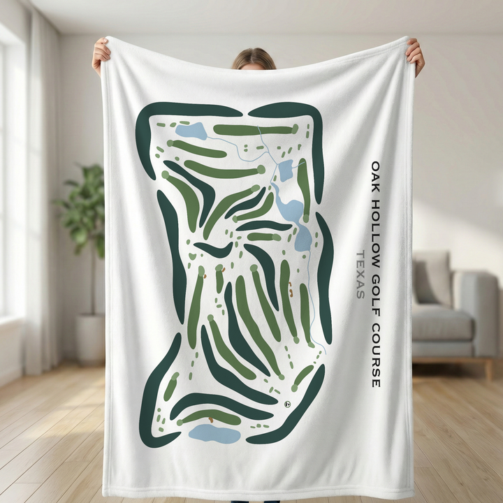 Oak Hollow Golf Course, Texas - Printed Golf Course