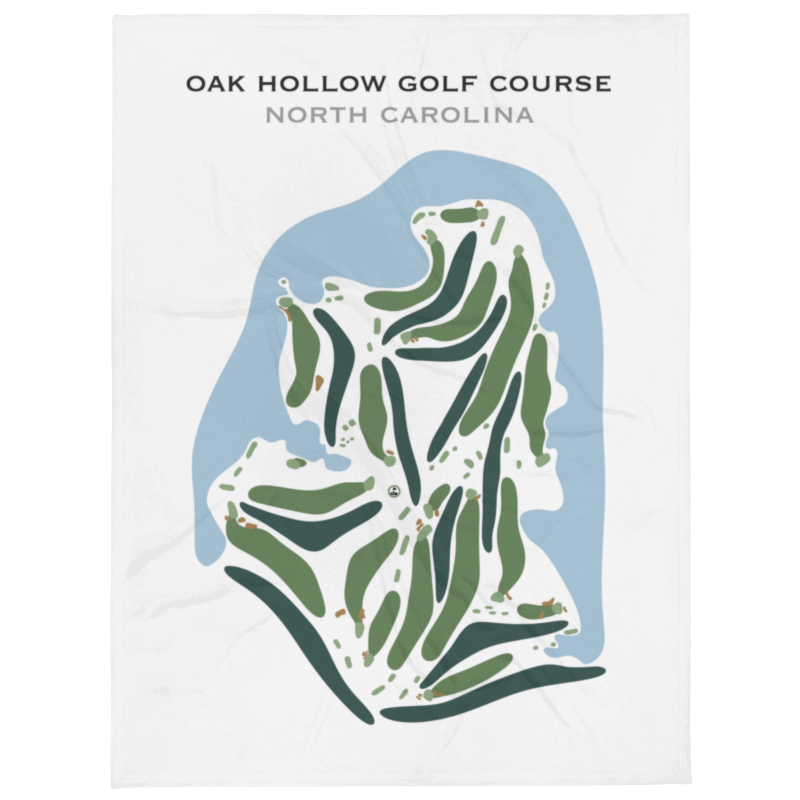 Oak Hollow Golf Course, North Carolina - Printed Golf Course