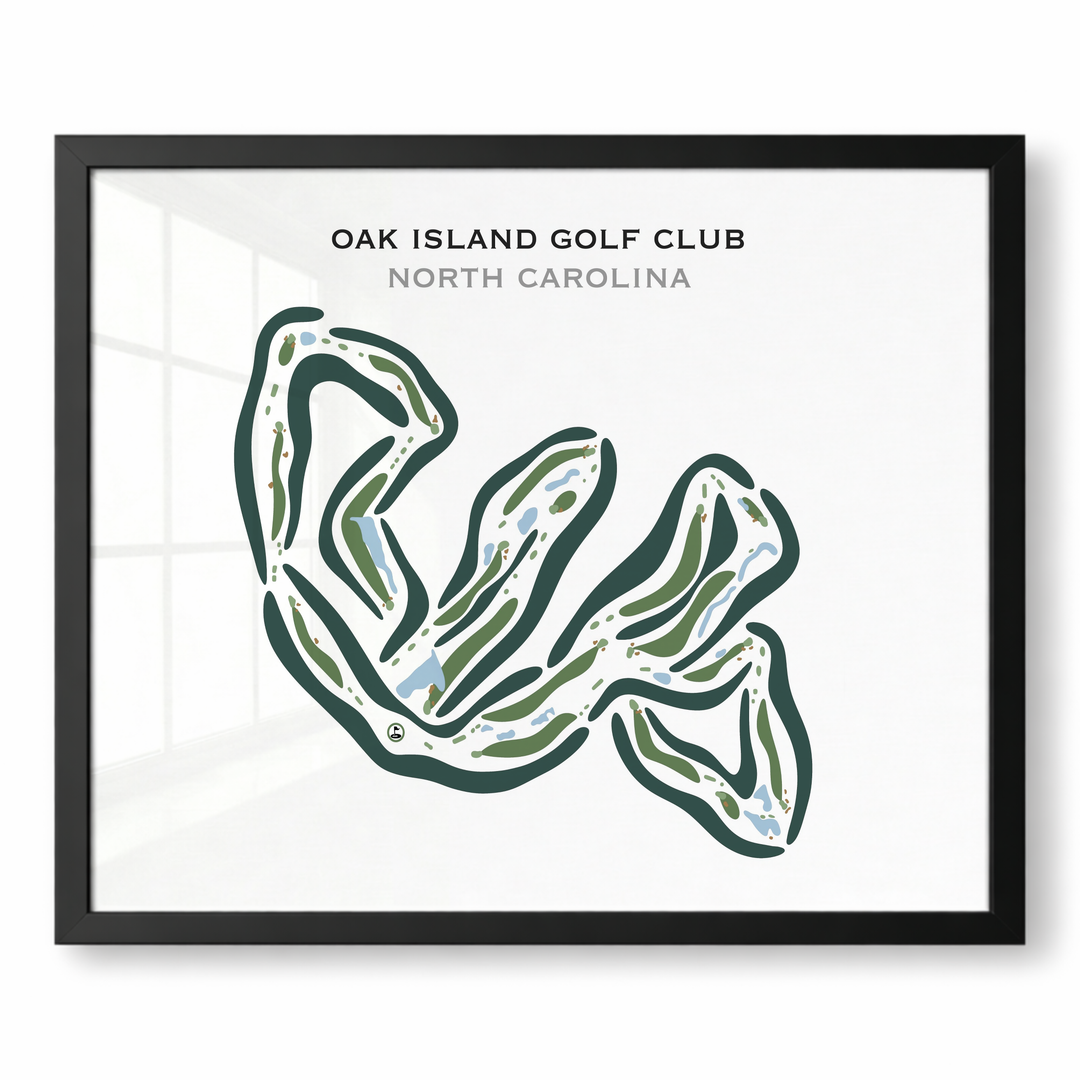 Oak Island Golf Club, North Carolina - Printed Golf Courses