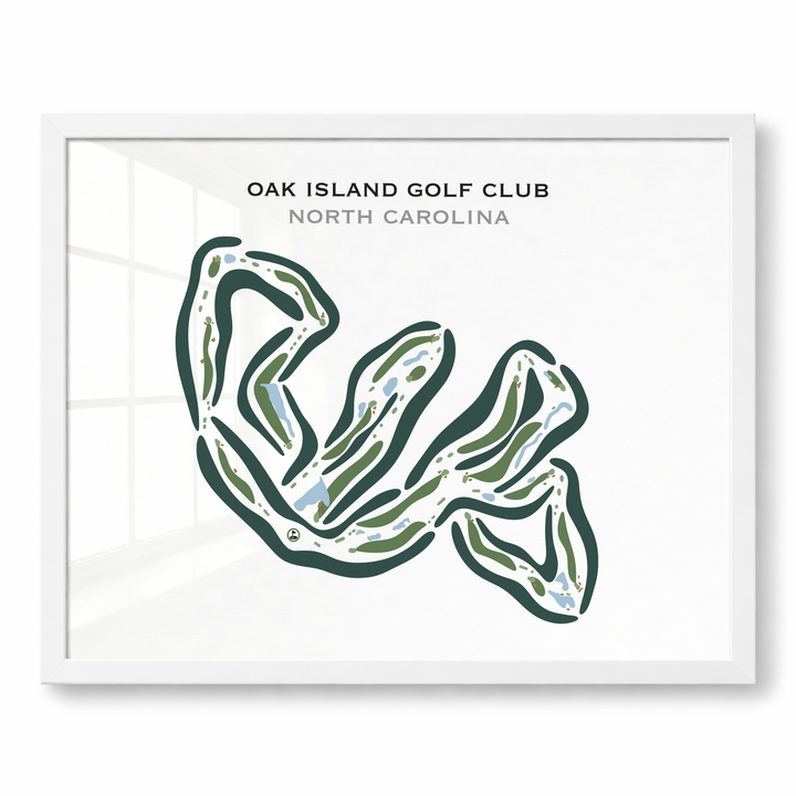 Oak Island Golf Club, North Carolina - Printed Golf Courses