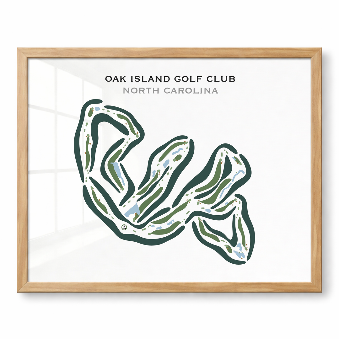 Oak Island Golf Club, North Carolina - Printed Golf Courses