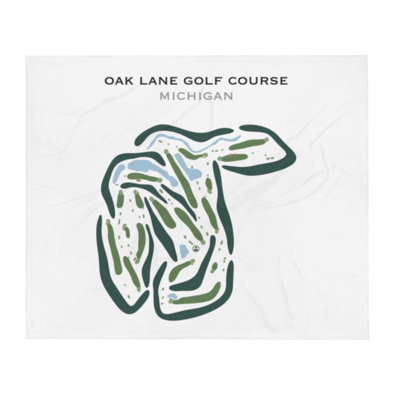 Oak Lane Golf Course, Michigan - Printed Golf Courses