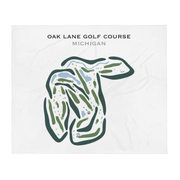 Oak Lane Golf Course, Michigan - Printed Golf Courses