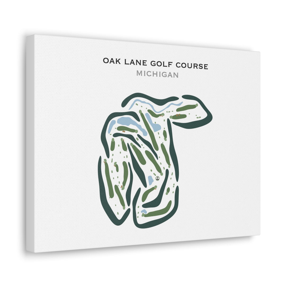 Oak Lane Golf Course, Michigan - Printed Golf Courses