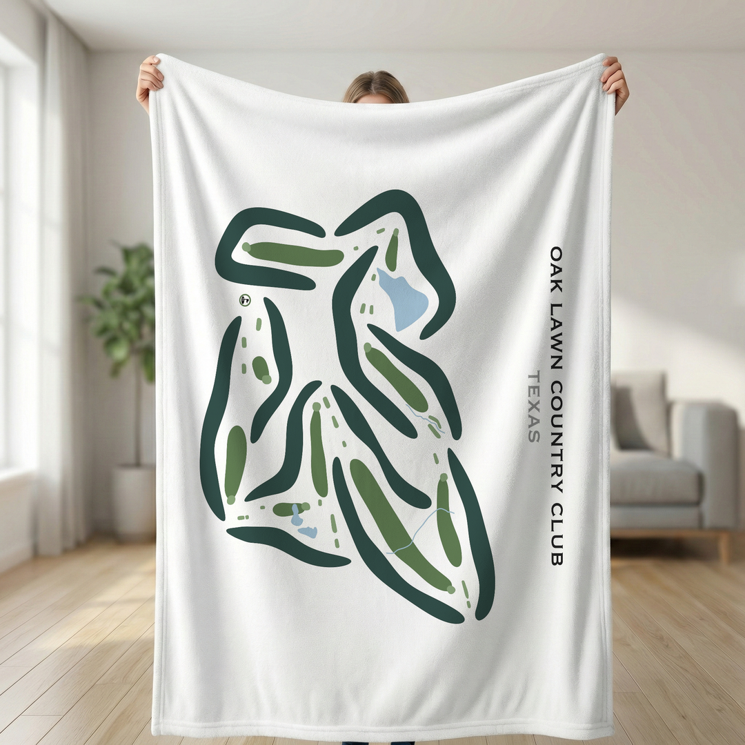 Oak Lawn Country Club, Texas - Printed Golf Courses