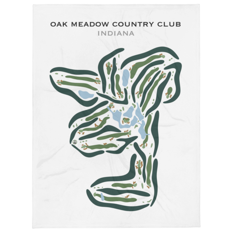 Oak Meadow Country Club, Indiana - Printed Golf Courses
