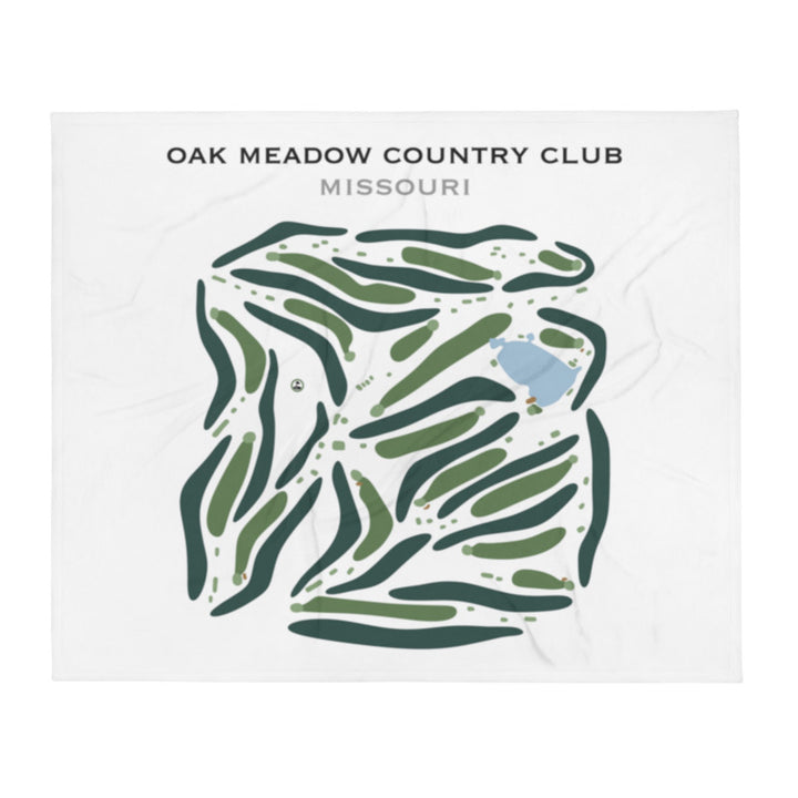 Oak Meadow Country Club, Missouri - Printed Golf Course