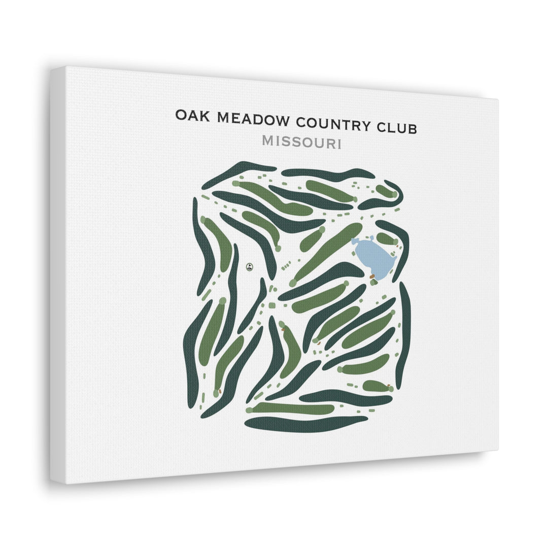 Oak Meadow Country Club, Missouri - Printed Golf Course