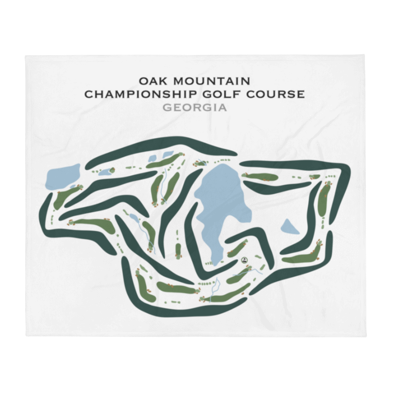 Oak Mountain Championship Golf Course, Georgia - Printed Golf Courses