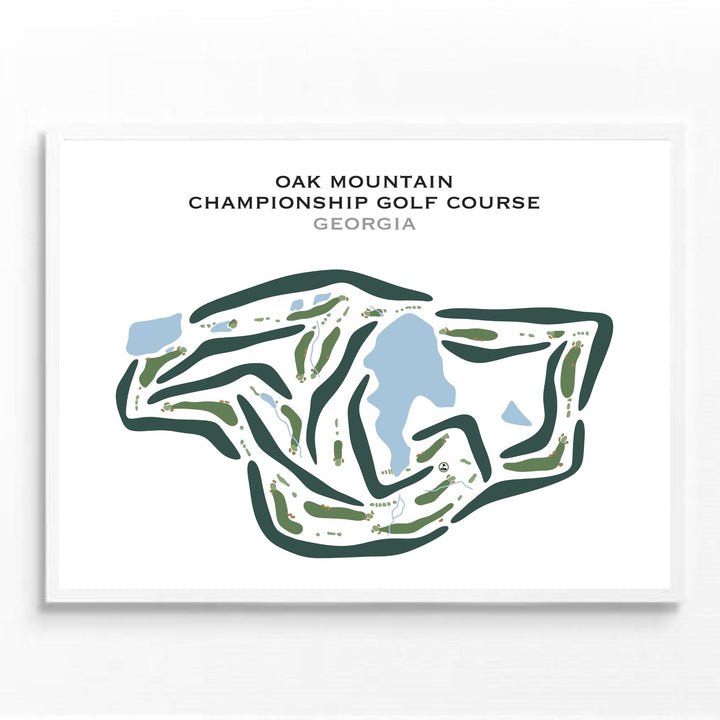 Oak Mountain Championship Golf Course, Georgia - Printed Golf Courses