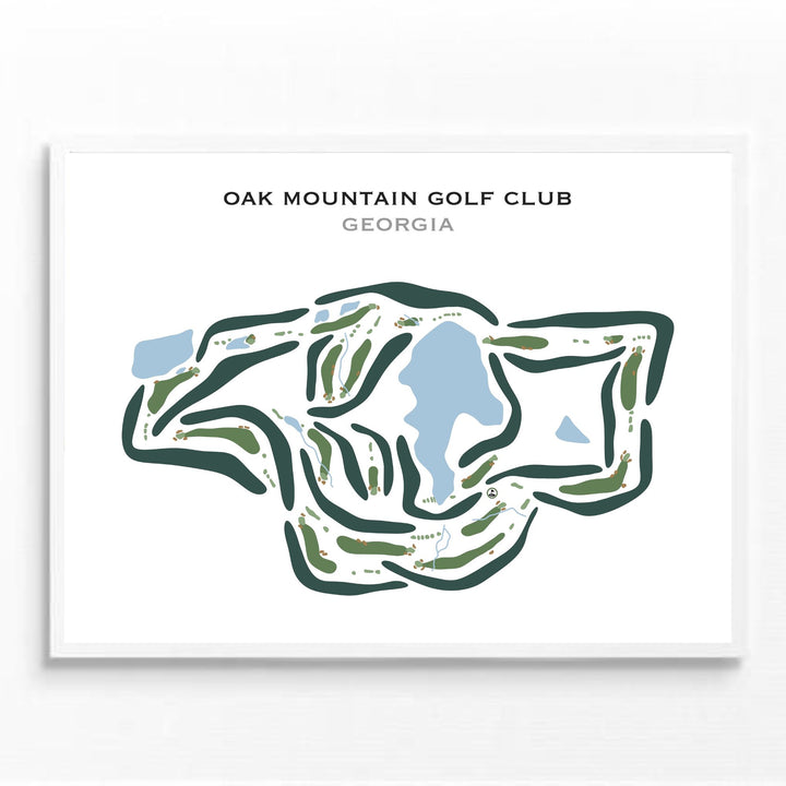 Oak Mountain Golf Club, Georgia - Printed Golf Courses