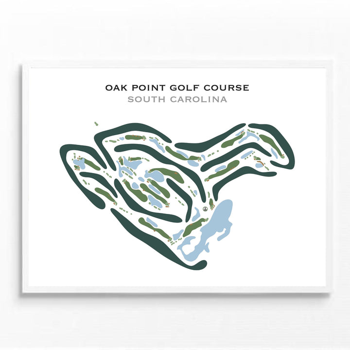 Oak Point Golf Course, South Carolina - Printed Golf Courses