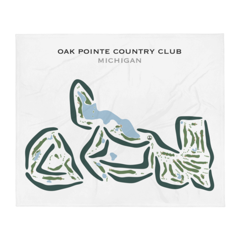 Oak Pointe Country Club, Michigan - Printed Golf Courses