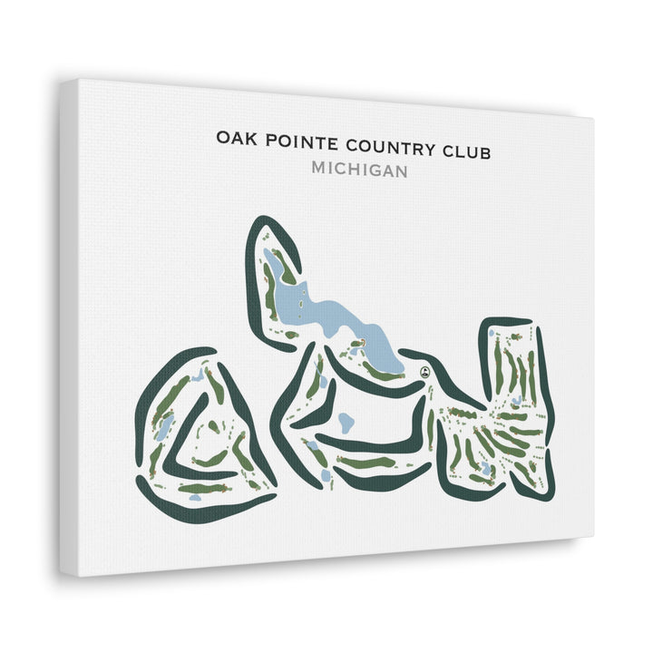 Oak Pointe Country Club, Michigan - Printed Golf Courses