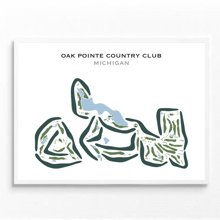 Oak Pointe Country Club, Michigan - Printed Golf Courses