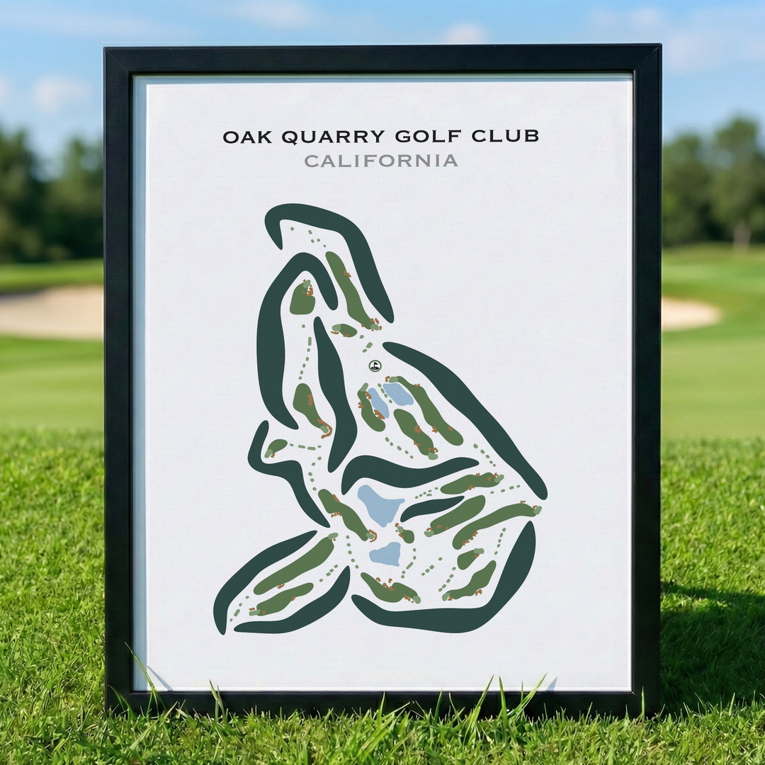 Oak Quarry Golf Club, California - Printed Golf Courses