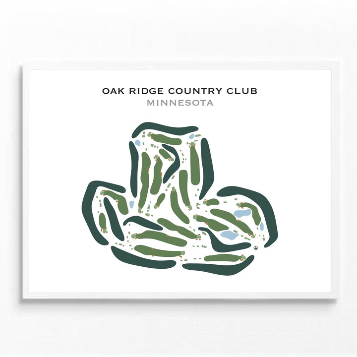 Oak Ridge Country Club, Minnesota - Printed Golf Courses