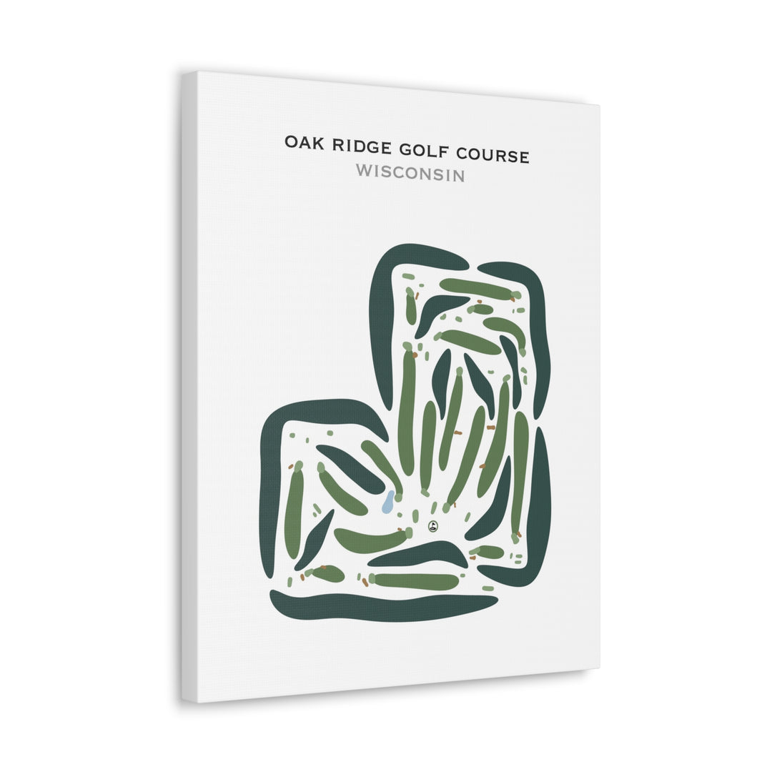 Oak Ridge Golf Course, Wisconsin - Printed Golf Courses