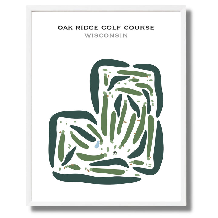 Oak Ridge Golf Course, Wisconsin - Printed Golf Courses