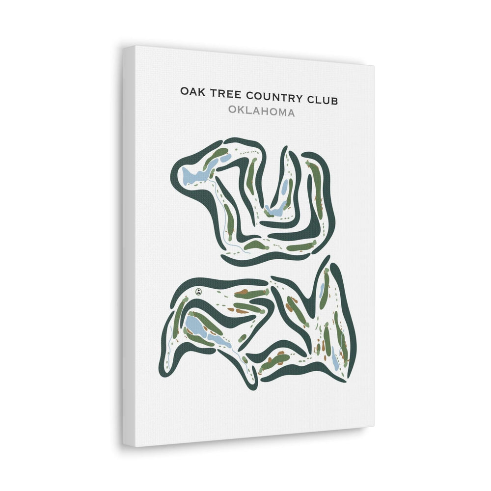 Oak tree Country Club, Oklahoma - Printed Golf Courses - Golf Course Prints