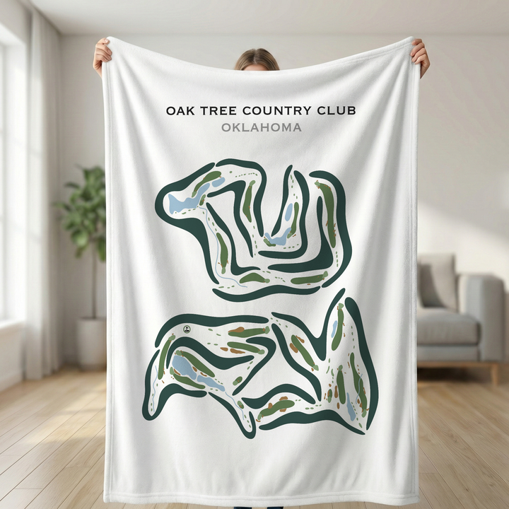 Oak tree Country Club, Oklahoma - Printed Golf Courses